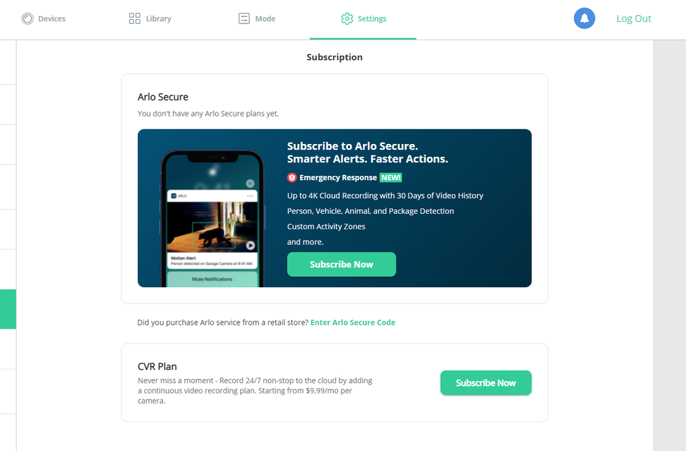 Arlo new account sale