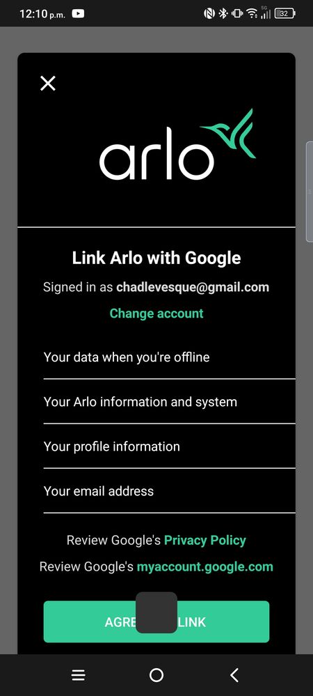 Login clearance arlo account