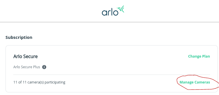Arlo camera subscription plans discount