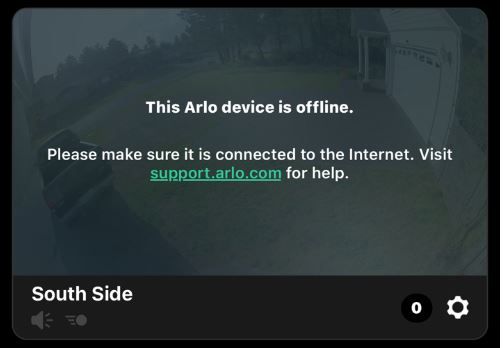 Arlo Ultra Offline.JPG