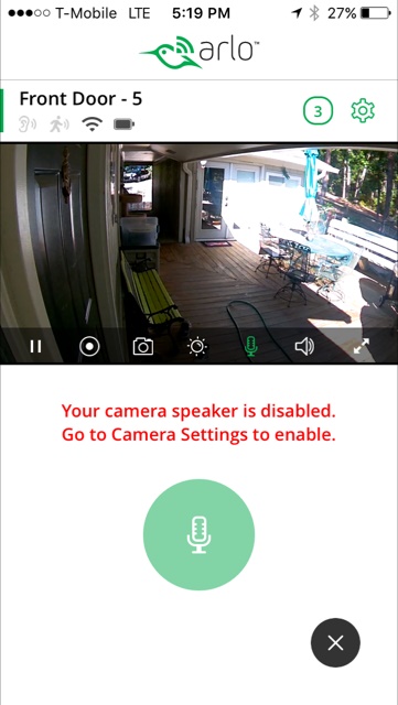 Arlo pro hot sale camera app