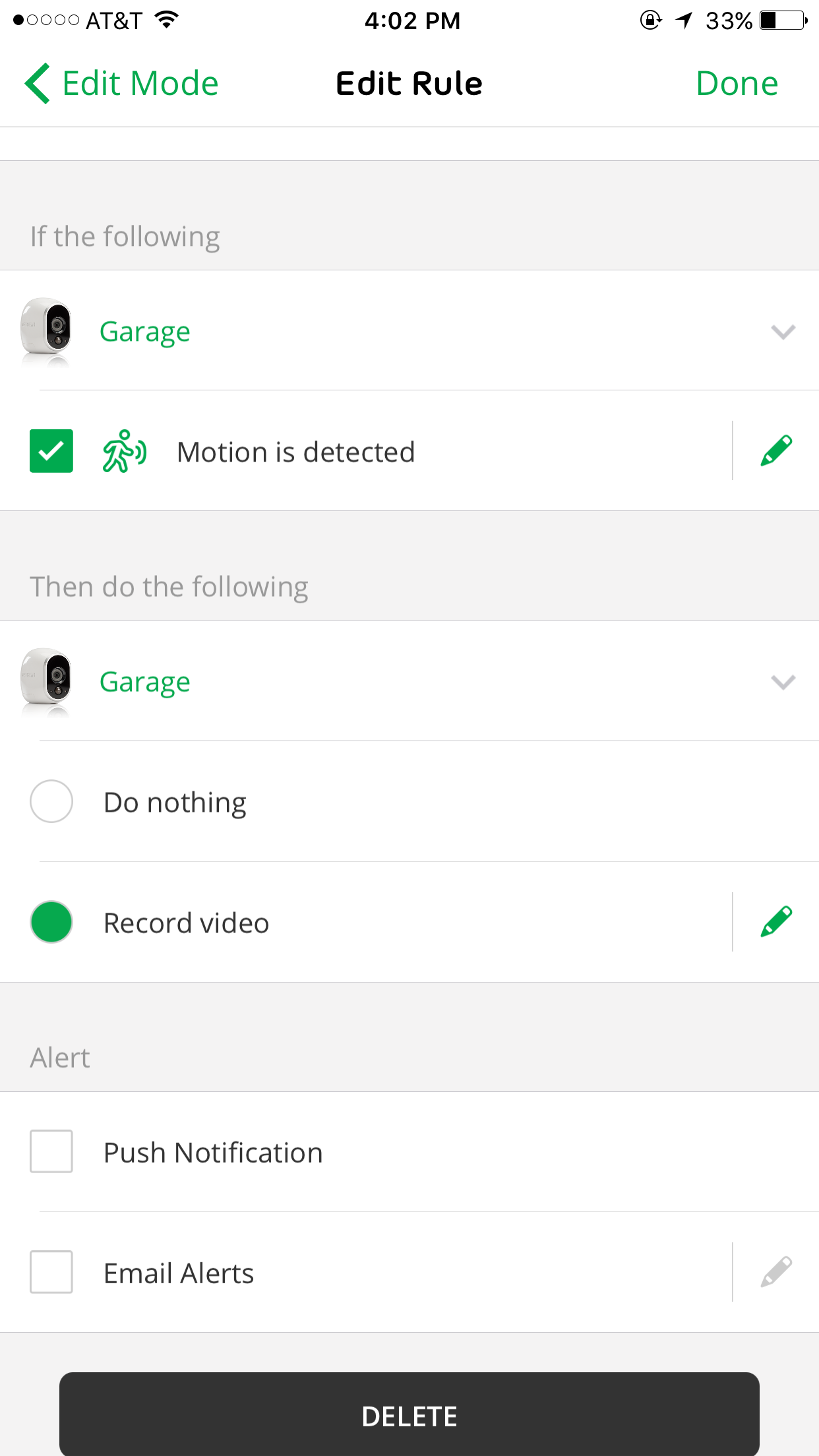 Arlo sales camera notifications