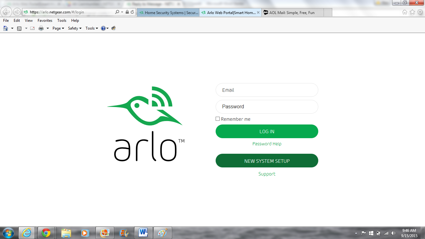 New system setup sales arlo