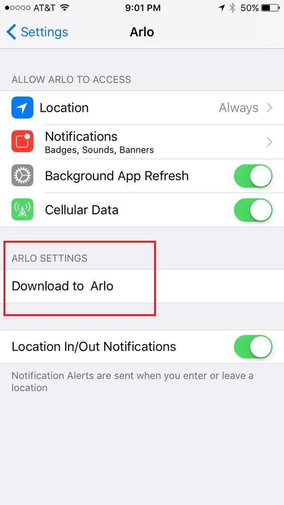 latest arlo app