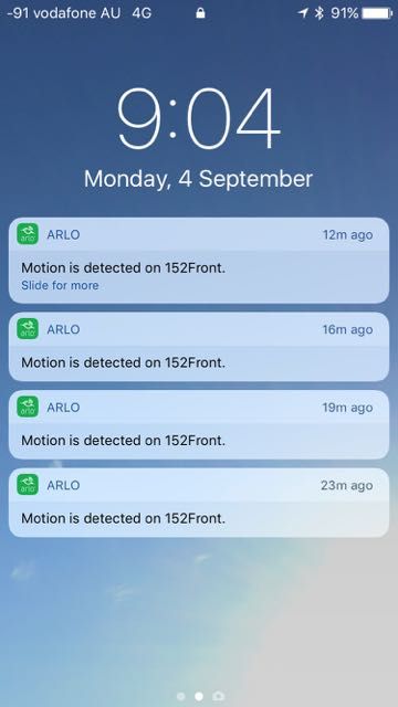 Multiple alerts on iOS home screen