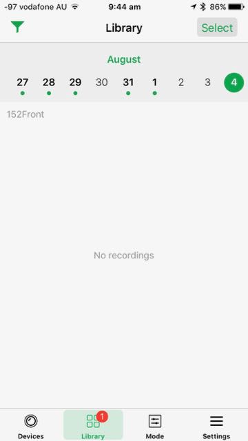 No recordings in library