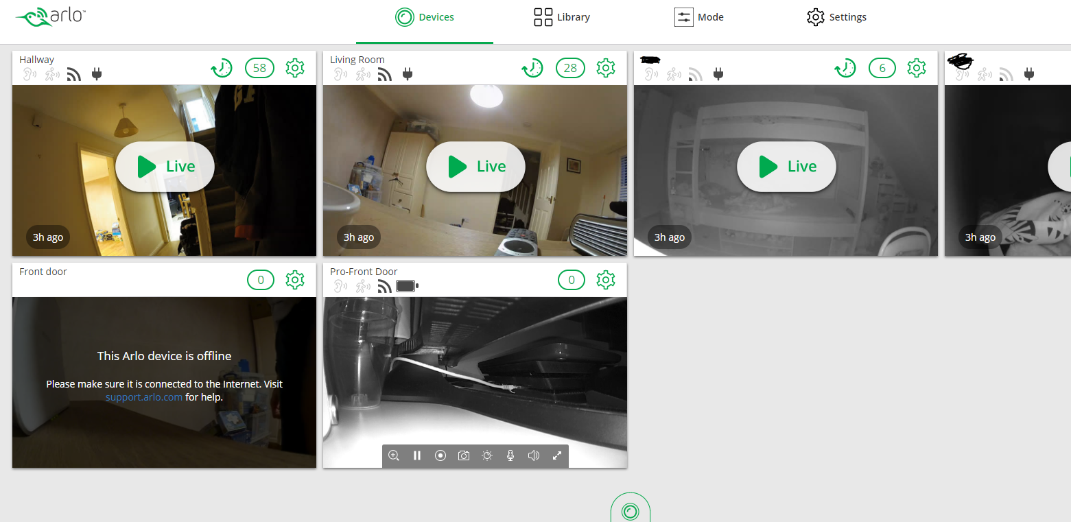 One arlo hot sale camera offline