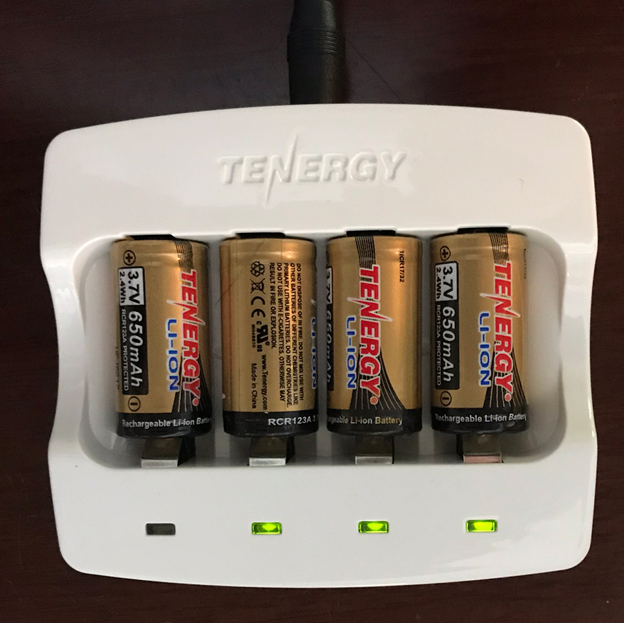 Tenergy rechargeable cr123 store batteries