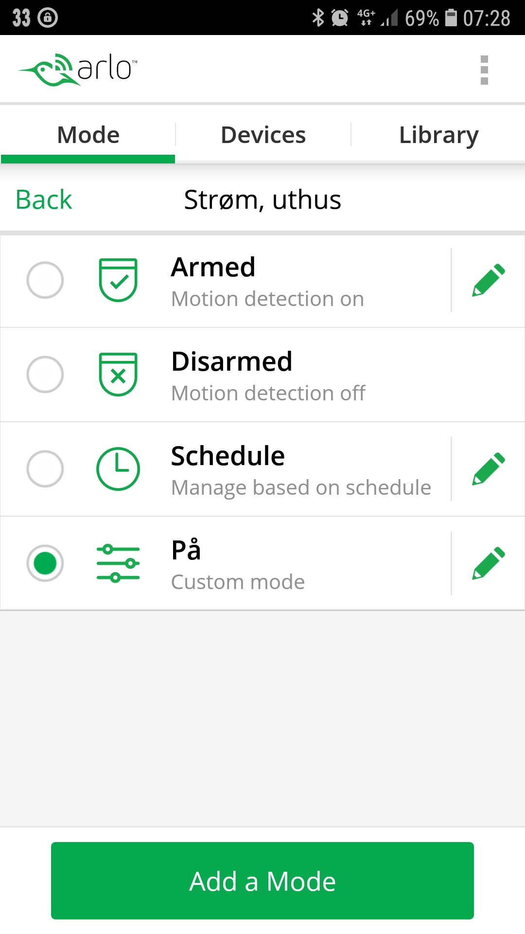 Solved Mode won't appear in Android app Page 11 Arlo Community