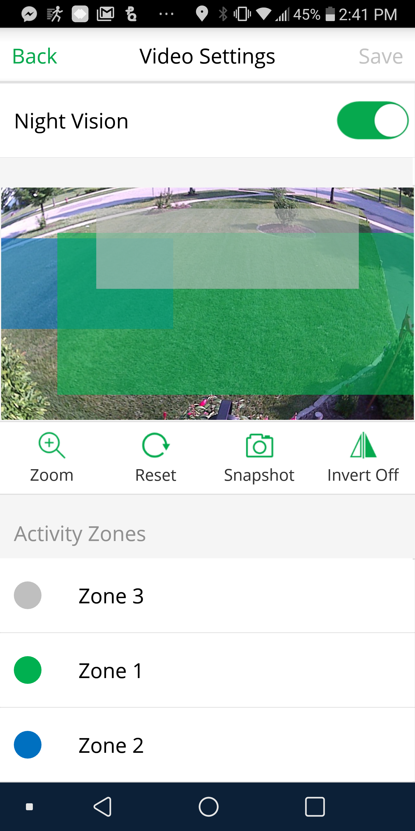 Arlo activity 2024 zone setup