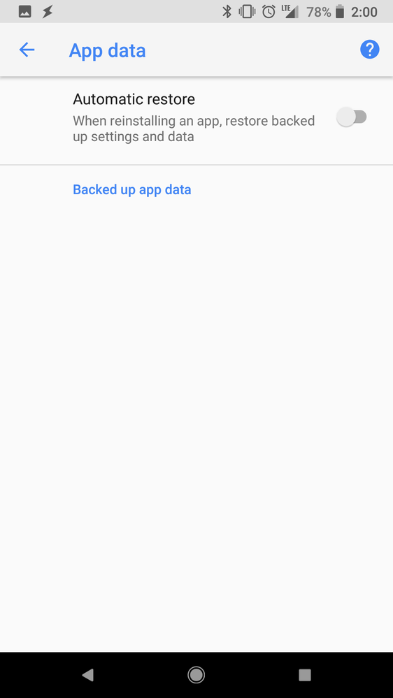 turned off app data