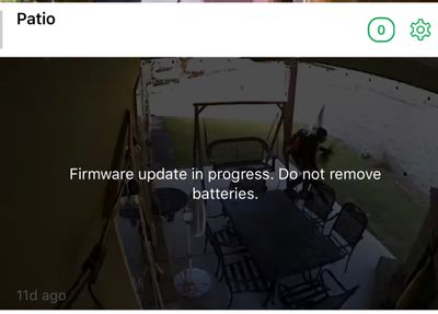 Firmware update in progress