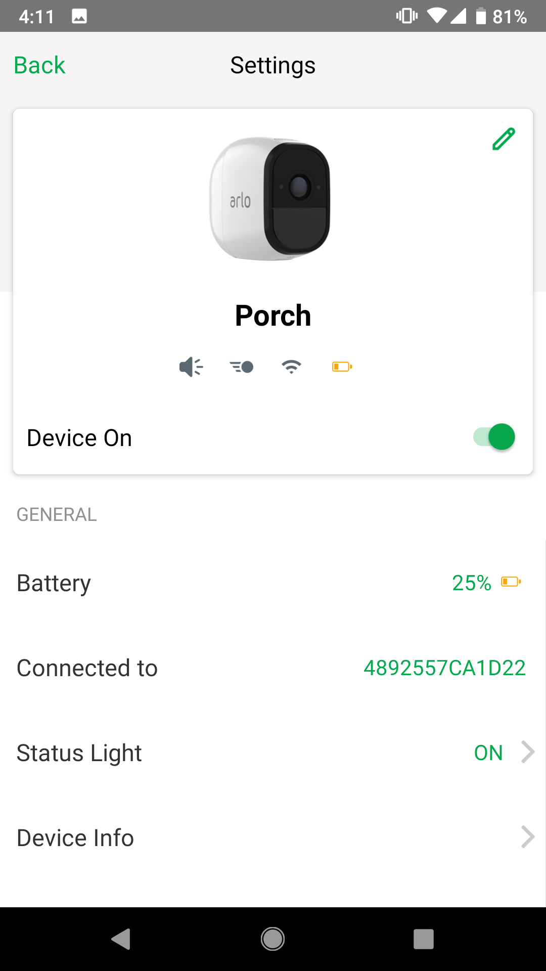 arlo pro 2 app for android