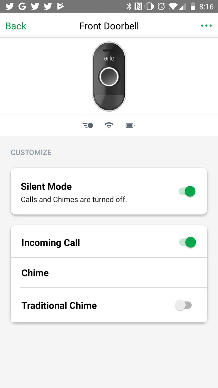 arlo chime setup