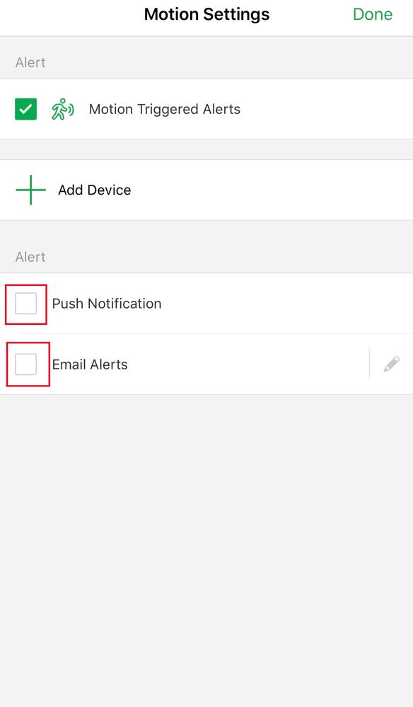 Arlo motion detection settings top