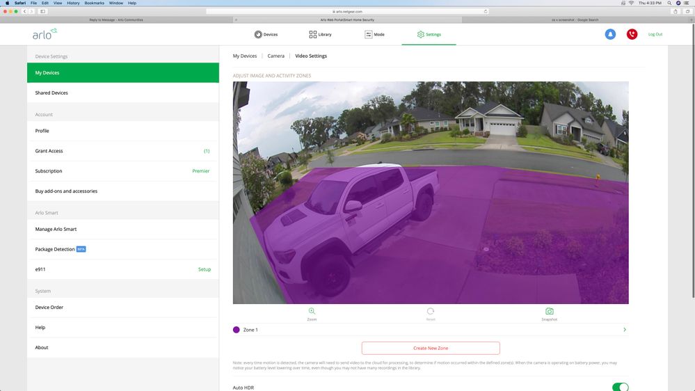 Ultra recording outside of activity zones Arlo Community