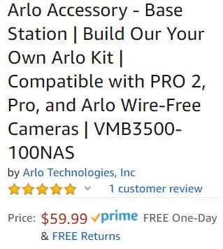 Can i have two arlo base stations on one sales account