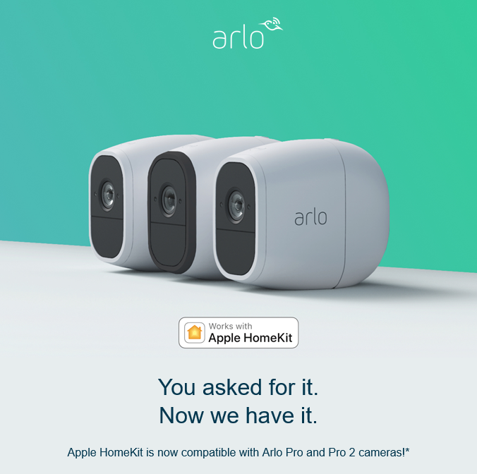 Rejse flise Klemme Apple HomeKit is now compatible with Arlo Pro and ... - Arlo Community