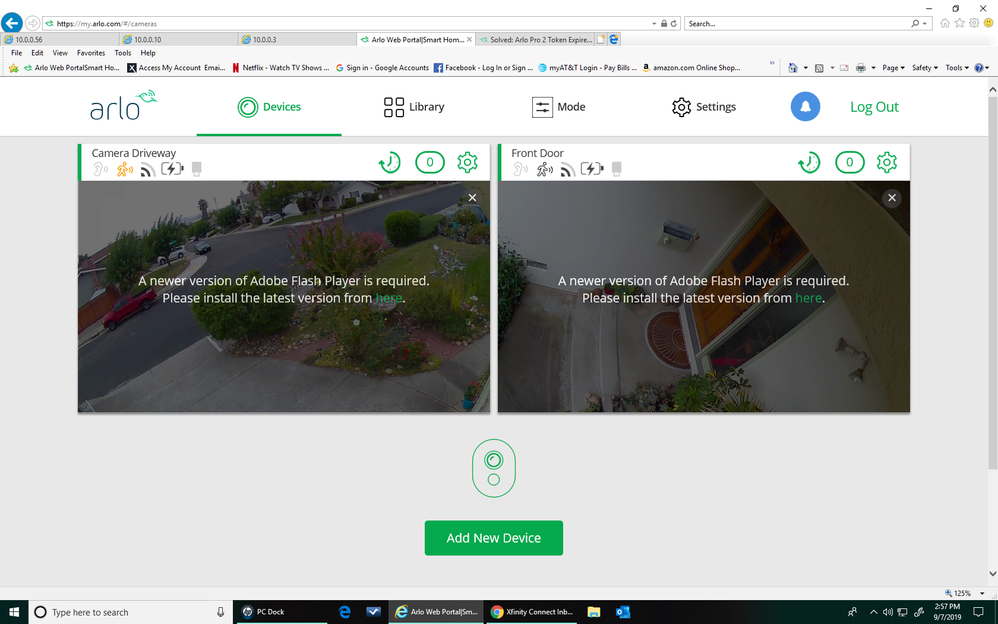 Solved Web browser flash question Arlo Community
