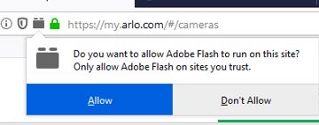 Arlo store adobe flash