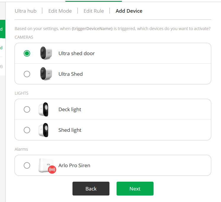 Arlo pro 2024 siren settings