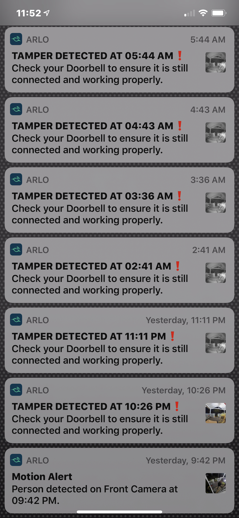 Solved False Tamper alerts Arlo Community