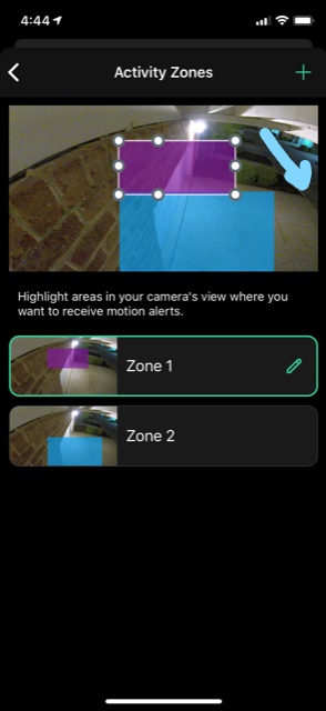 Arlo pro 2 remove best sale activity zones