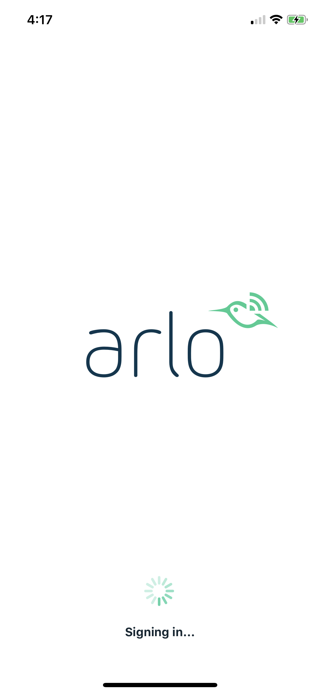 Arlo stuck sign in page - Community