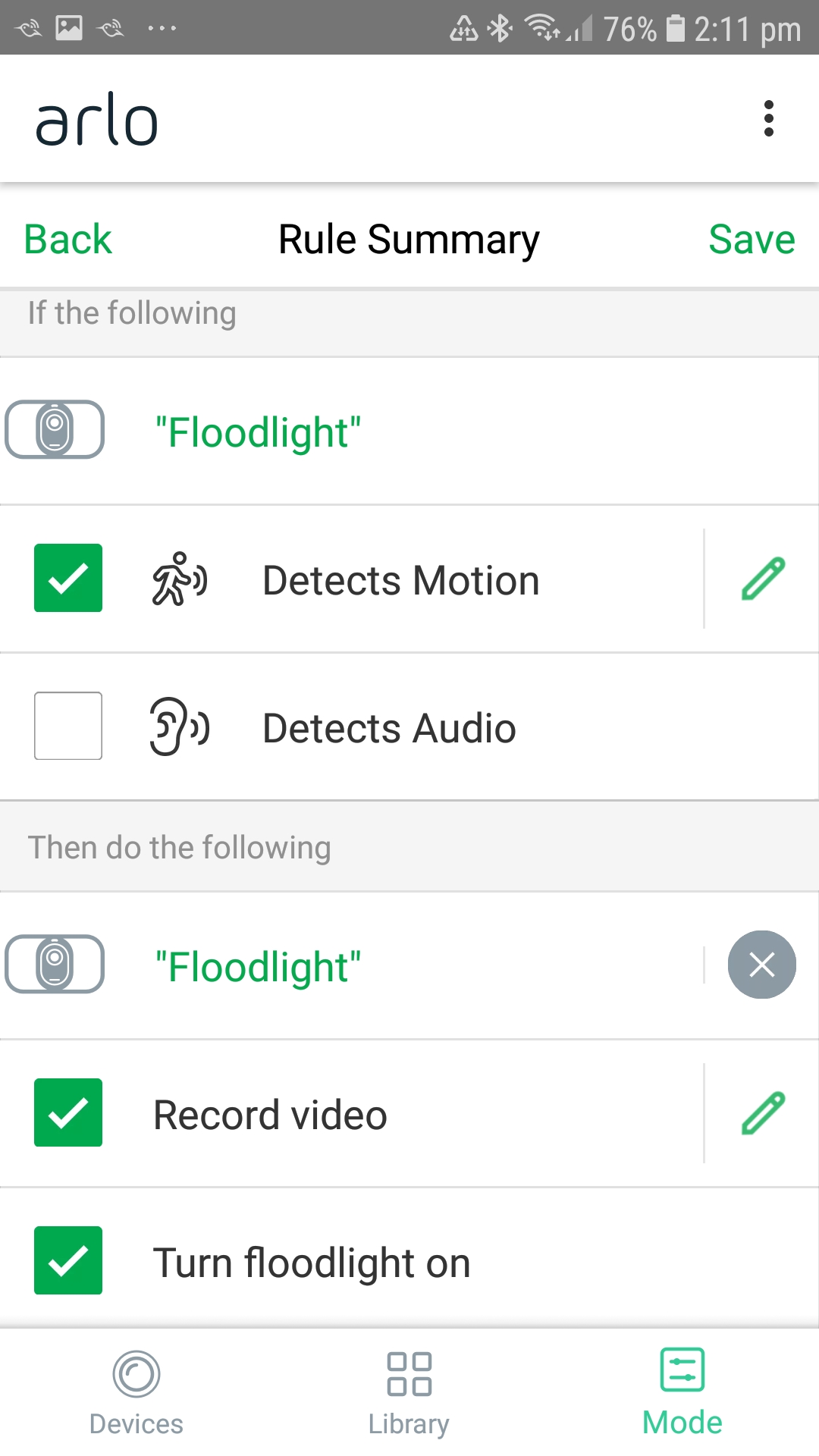Solved Floodlight not turning on when motion detected Arlo Community