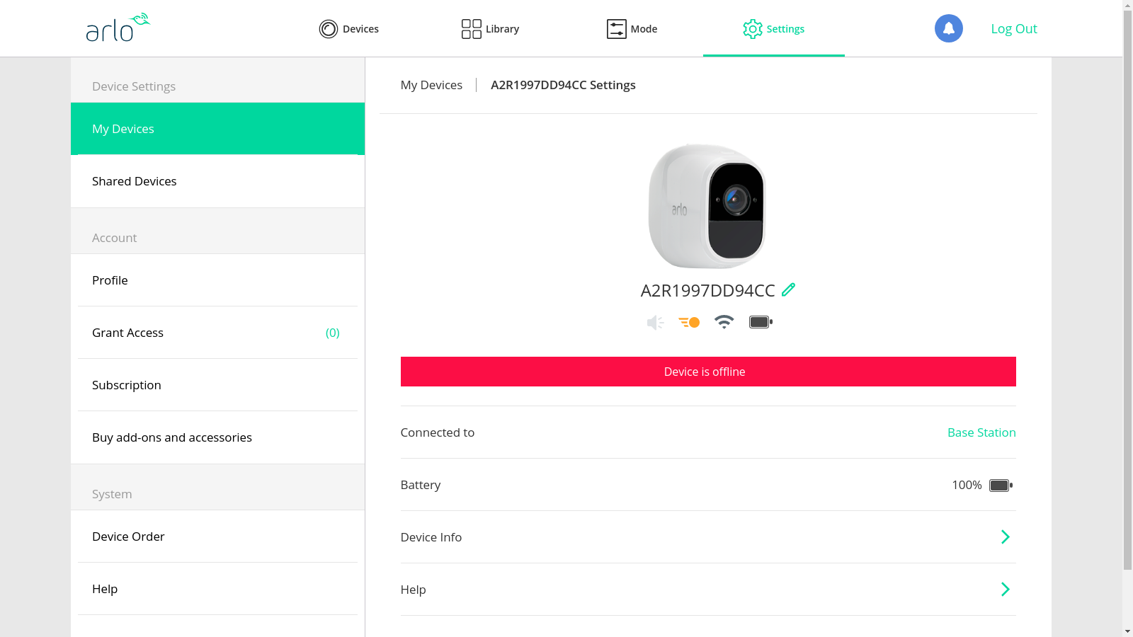 Add arlo camera 2024 to base station