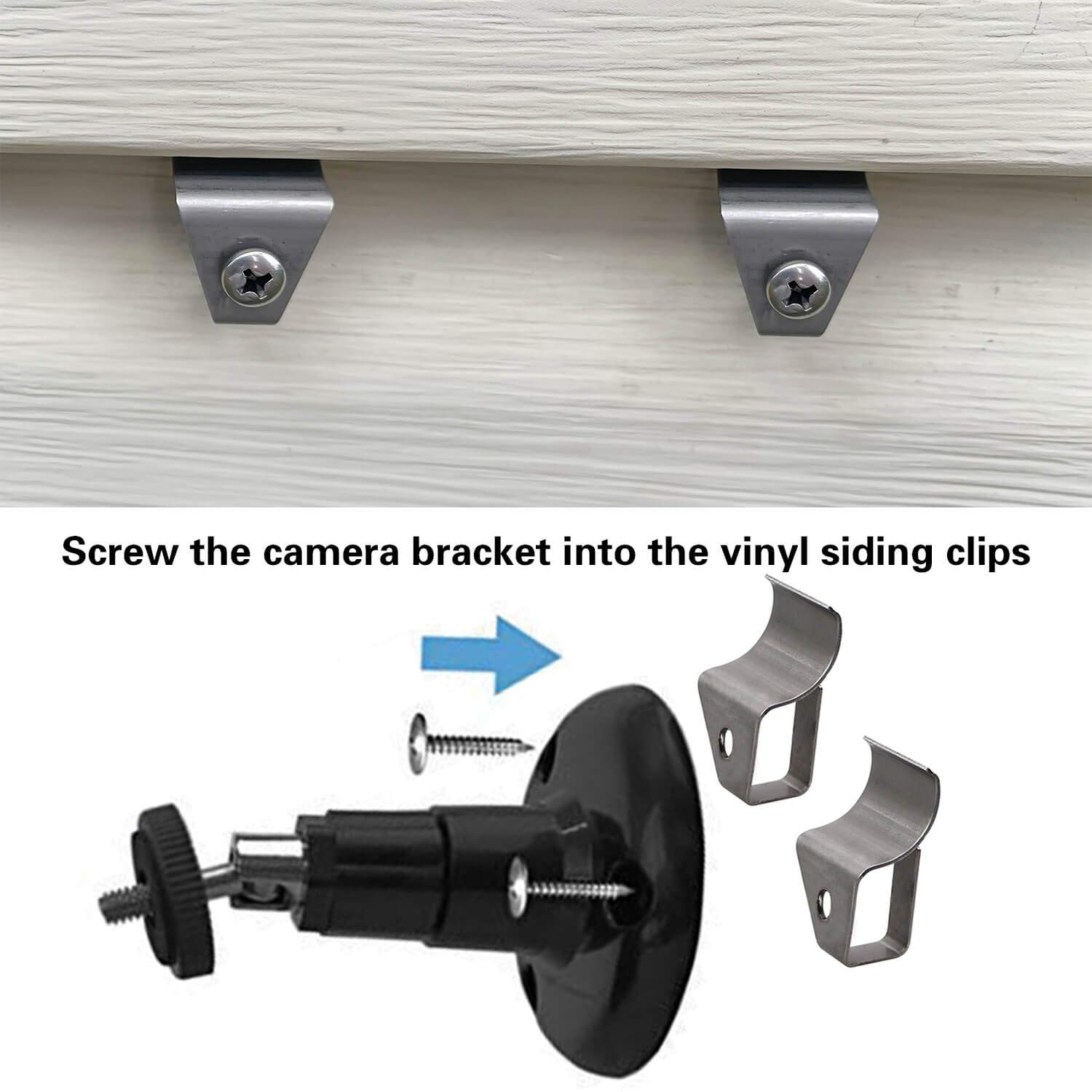 install security camera on vinyl siding