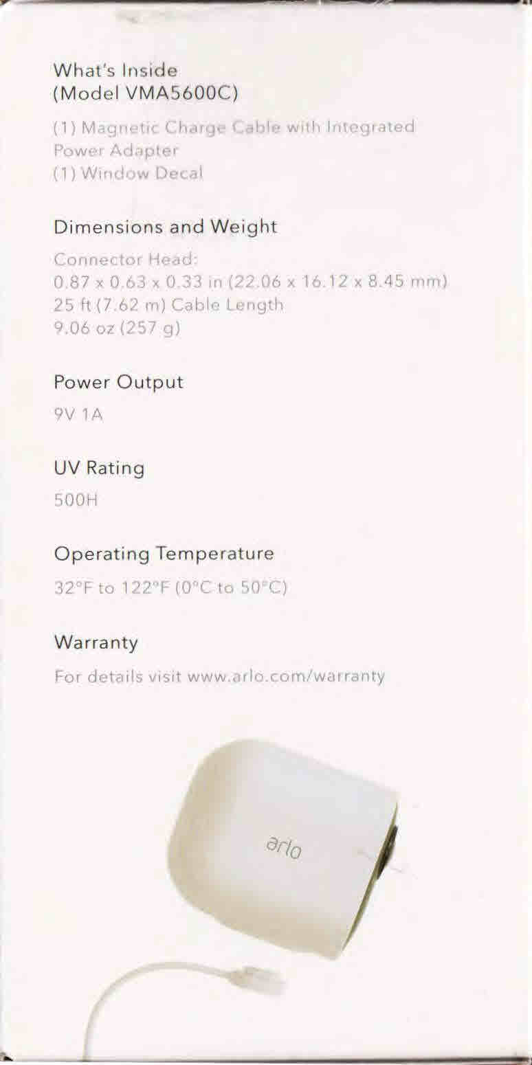9v arlo pro power adapter