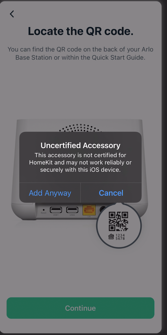add arlo to homekit