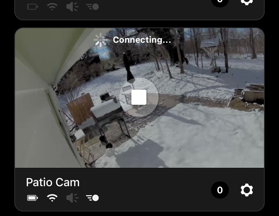 Arlo camera not store connected to internet