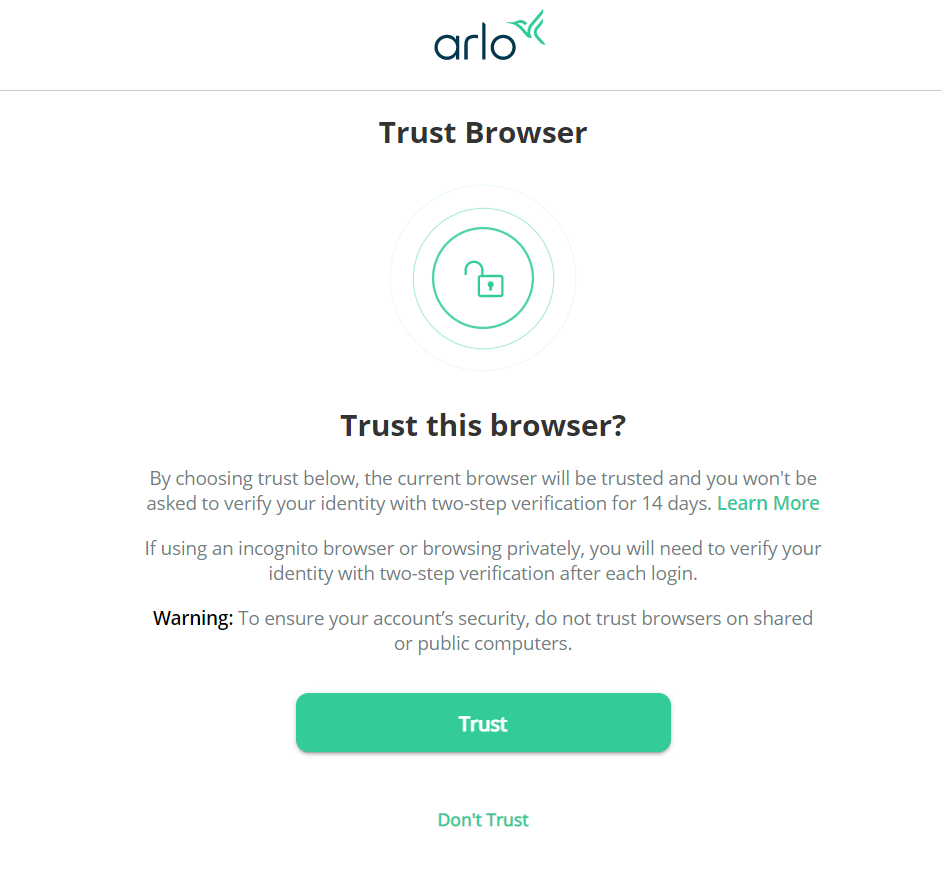 My arlo shop login