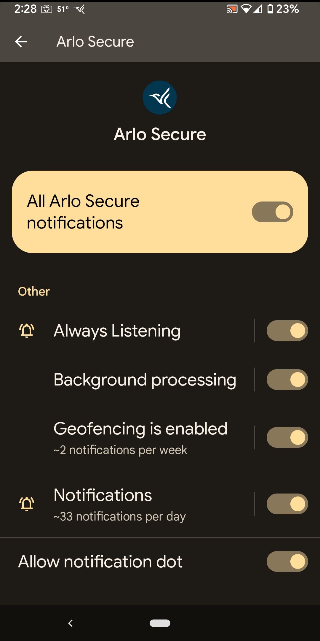 Arlo best sale camera geofencing