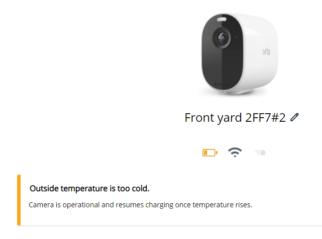 Arlo pro 2 operating hot sale temperature