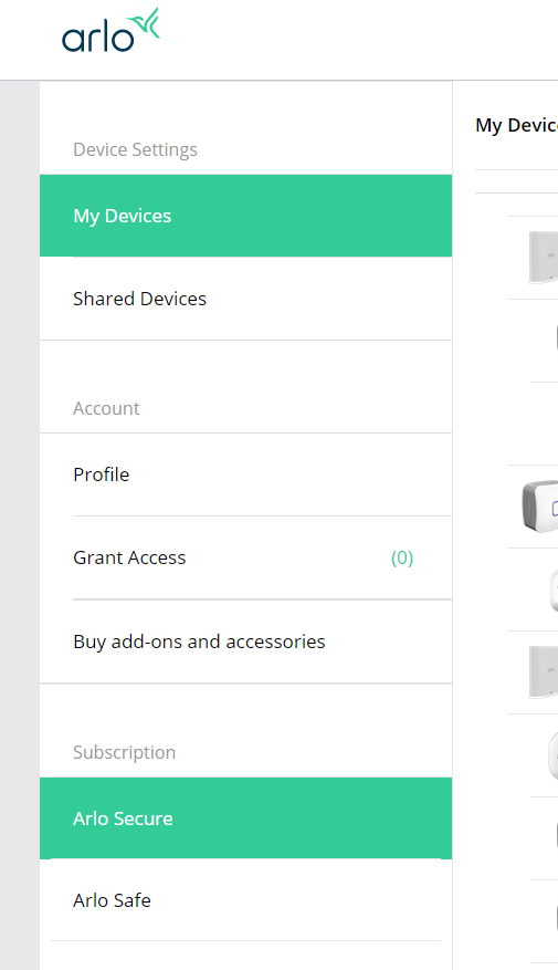 Arlo store pricing plans