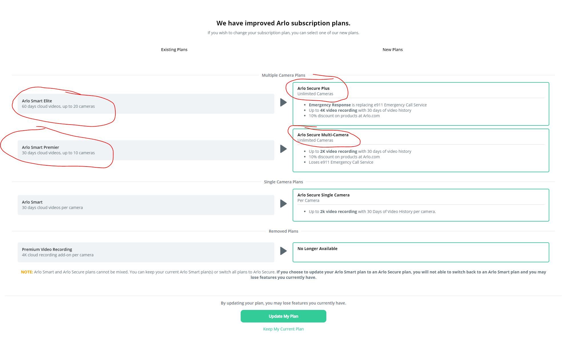 Arlo cloud sale recording cost