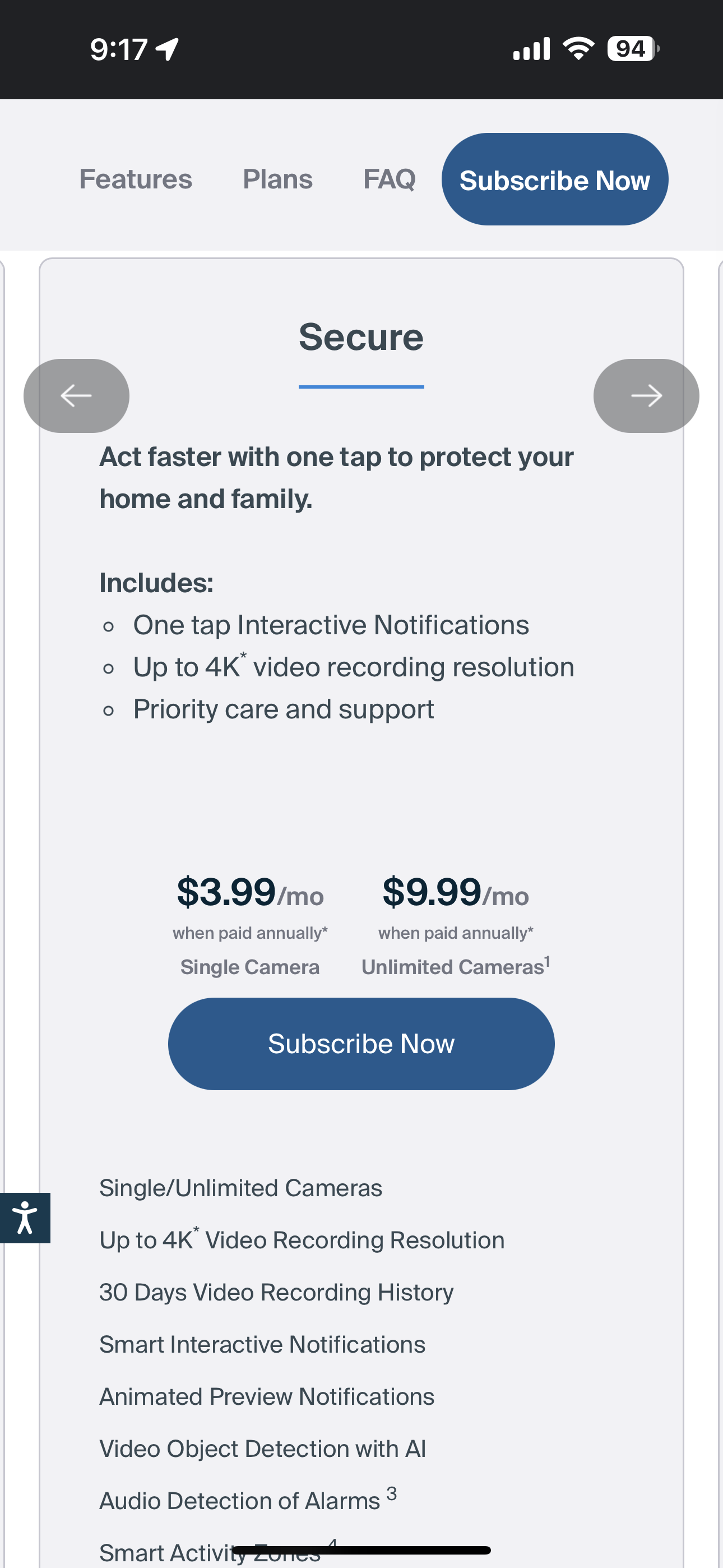 Solved: New annual plans do not all include 4k - Arlo Community