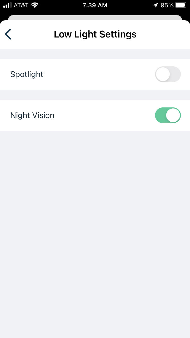 Arlo pro night vision best sale not working