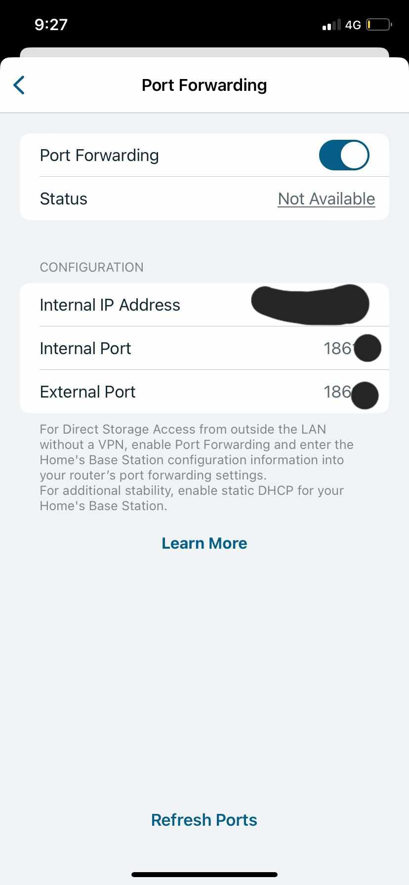 Arlo camera sale ip address