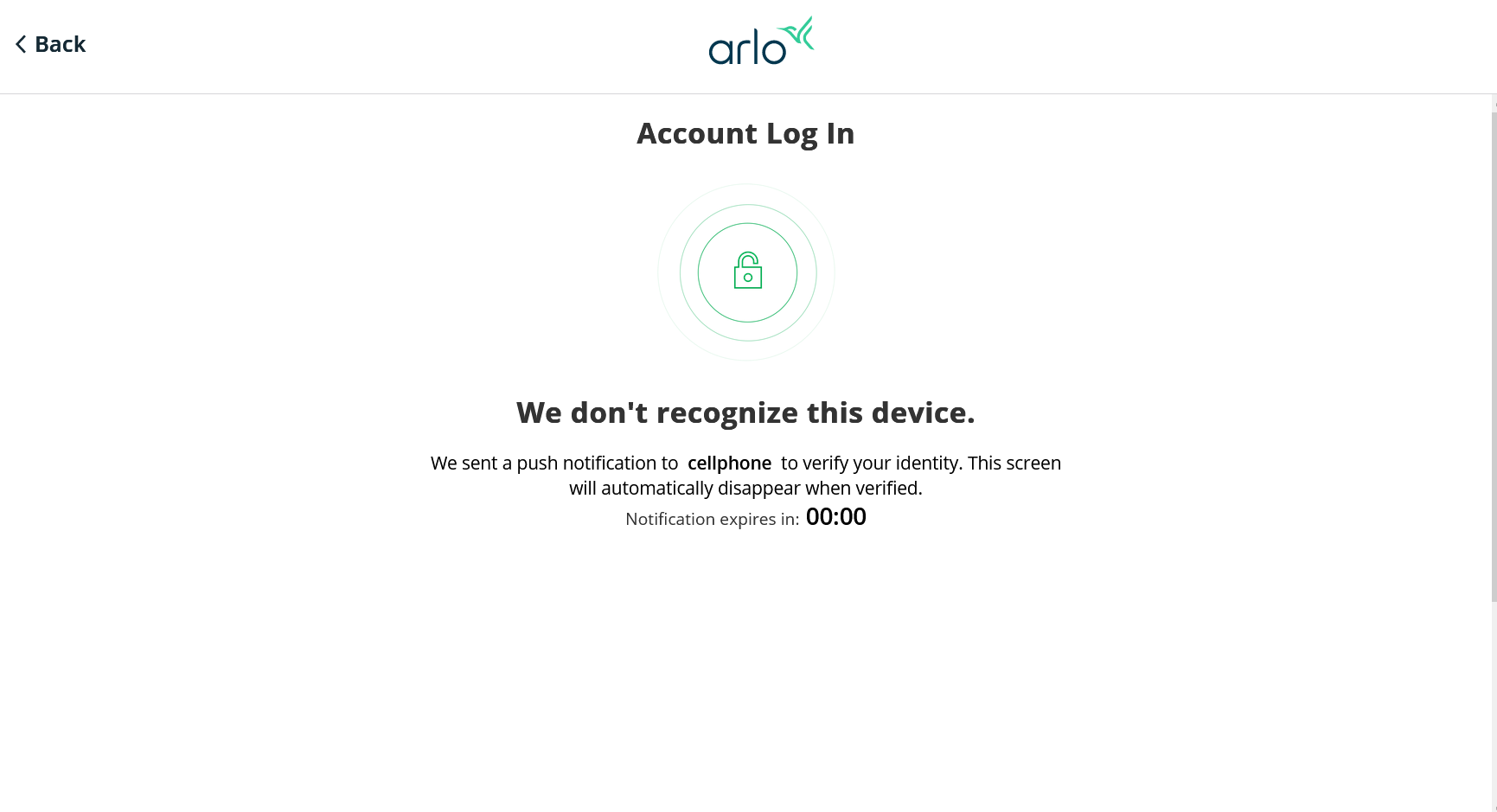 Arlo sales login in