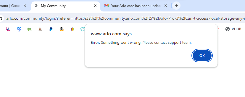 Arlo server sale status