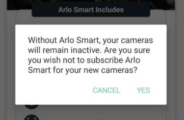 Arlo will sale not connect