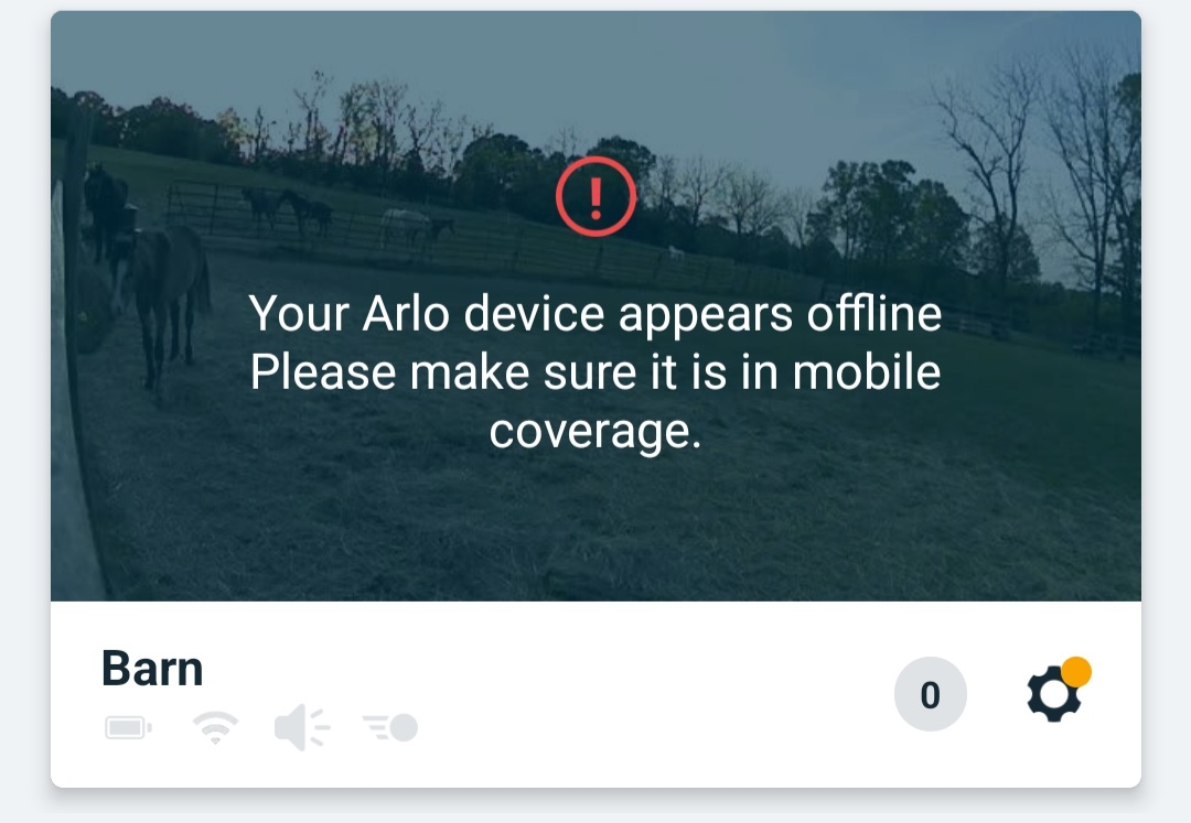 My arlo says sales its offline