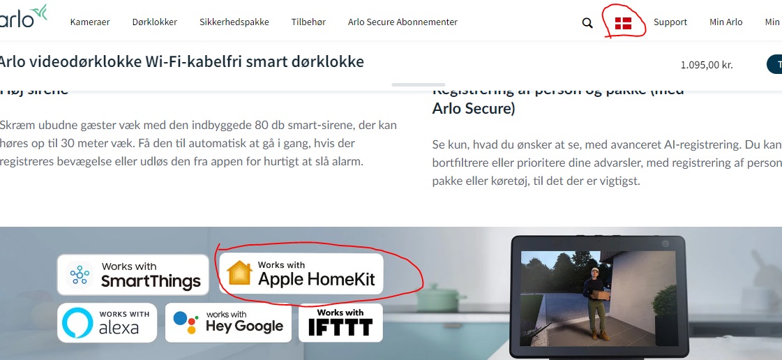 Arlo sales homekit integration