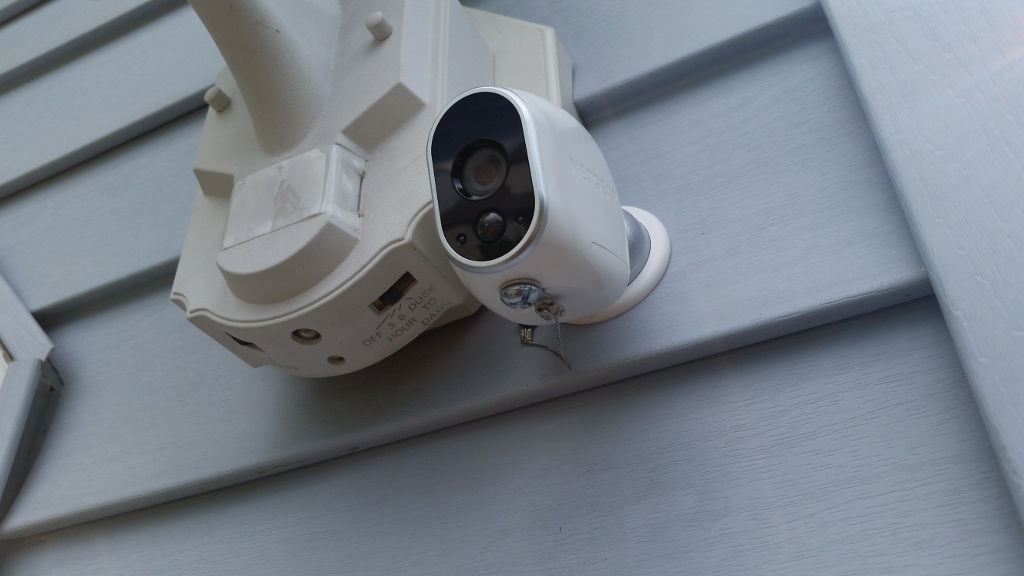 installing arlo cameras outside