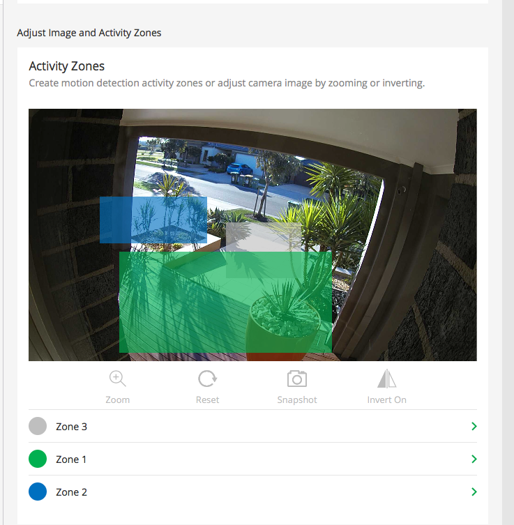 Arlo Pro Motion Detection Zone 2025