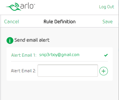 send email alert